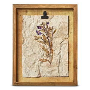 tagltd Wildflower Shadow Box Wall Art Plum - 1 of 2