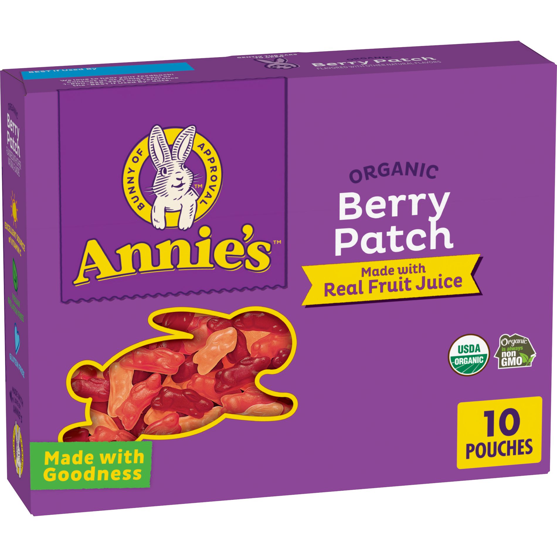 Annie's Organic Berry Patch Fruit Snacks - 7oz/10ct