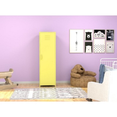 Metal Storage Cabinet With 3 Hanging Rod, 3 Storage Spaces, Metal Locker, 50.78in High Storage Cabinet For Home, School, Gym, Bedroom