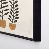Pauline Stanley Potted Ferns Black Terracotta Metal Framed Art Print - Deny Designs - 4 of 4