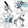 DOMETOUR 26 Inch Bike 7-Speed Commuter Bicycle with Aluminum Alloy Frame for Women and Men Green - 3 of 4