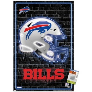 Trends International NFL Buffalo Bills - Neon Helmet 23 Unframed Wall Poster Prints - 1 of 4