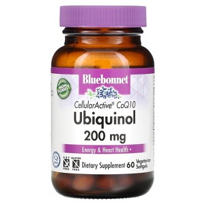 Bluebonnet Nutrition Ubiquinol,  CellullarActive CoQ10, 200 mg, 60 Vegetarian Softgels - 1 of 4