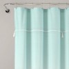 Ombre Embroidery Tassel Yarn Dyed Cotton Shower Curtain - Lush Décor - 2 of 4