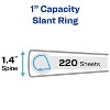 Avery Heavy-Duty View 3 Ring Binder, 1" Slant Rings, Holds 11" x 17" Paper, 1 White Binder (72124) - 2 of 4