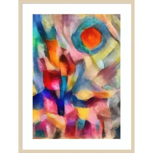 31" x 41" Lilac Landscape by Alex Caminker Wood Framed Wall Art Print - Amanti Art: Modern Abstract Giclee - 1 of 4