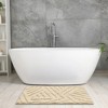 Unique Bargains Bathroom Non-Slip Geometric Soft Microfiber Washable Floor Mat - 2 of 4