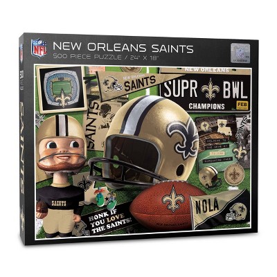 NFL New Orleans Saints 500pc Retro Series Puzzle