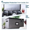 StorageBud Fine China Storage Containers Hard Shell, Durable Dinnerware Storage Box with Dividers - 4 of 4
