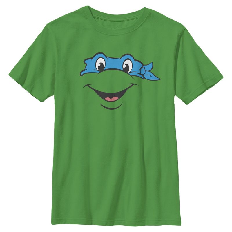 Boy's Teenage Mutant Ninja Turtles Leonardo Face T-Shirt, 1 of 4
