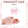 Unique Bargains Craft DIY Gift Packaging Accessories Satin Mini Flower Bows - 2 of 4