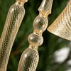 16.5"H  13"H and 8"H Sullivans Amber Trumpet Ornament - Set of 3  Brown Christmas Ornaments - 2 of 2