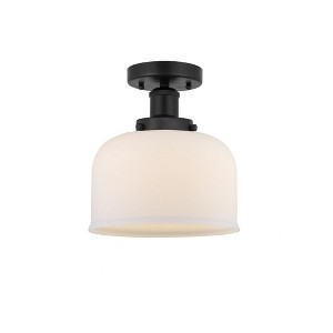 Bell - 1 Light Semi-Flush Mount In Industrial Style-8.25 Inches Tall and 6.5 Inches Wide - 1 of 1