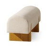 Maven Lane Juno Contemporary Fabric Wooden Bench - 4 of 4