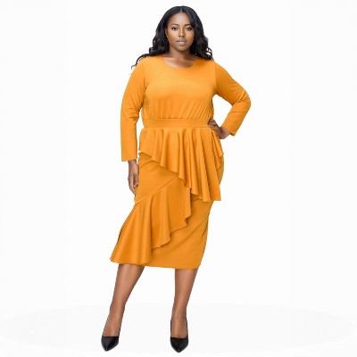 L I V D Women's Alexandra Ruffled Bodycon Dress