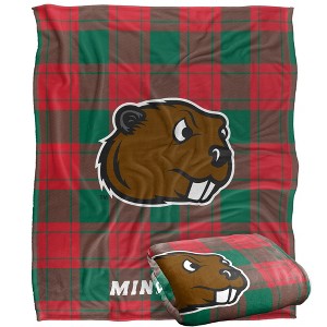 Minot State University Campus Plaid Spirit Silky Touch Super Soft Throw Blanket 50x60 - 1 of 4