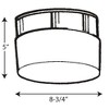 Progress Lighting Airpro 2-Light Flush Mount Ceiling Fixture, White, Glass Shade - 2 of 2