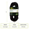 GoGreen Power (GG-14000BK) 12/3 SJTW Outdoor Extension Cord, Black, 100 ft - 2 of 4