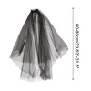 Unique Bargains Comb Wedding Veil Black 1 Pc - 2 of 4