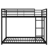 Kumasinova Modern Full-Over-Full Bunk Bed, Low Bunk Metal Bed Frame with Built-In Ladder, Full-Length Guardrails for Small Bedrooms/Family Spaces - 4 of 4