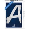 Trends International MLB Atlanta Braves - Logo 25 Framed Wall Poster Prints - 3 of 4