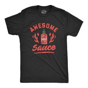 Mens Awesome Sauce T Shirt Funny Saying Cool Nerdy Tee Fun Joke for Foodie - Crazy Dog Men's T Shirt - 1 of 4