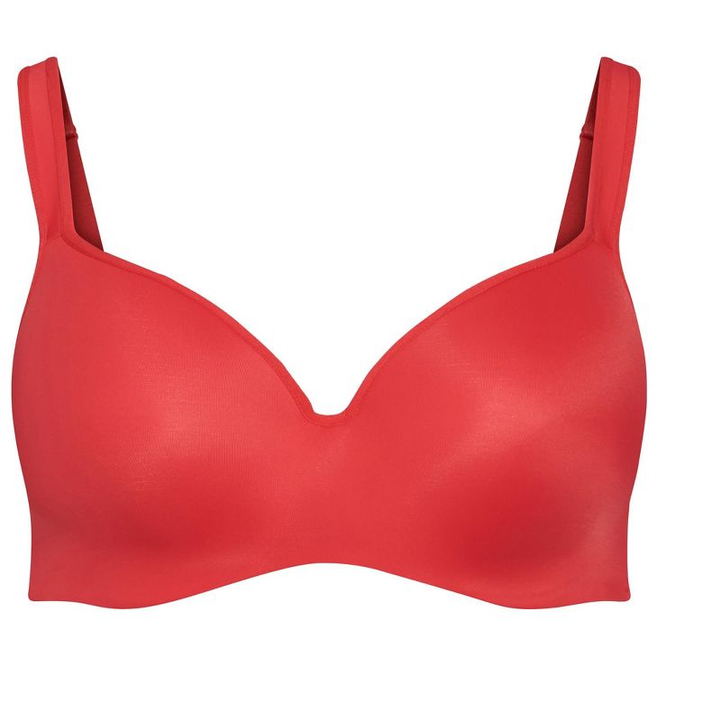 Women's Plus Size Fashion Balconette Bra - rose red | AVENUE, 3 of 4