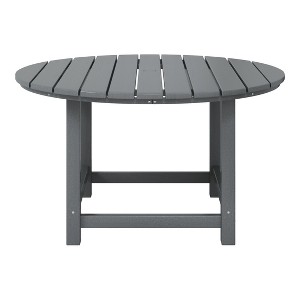 WestinTrends Malibu Kids Outdoor Patio Furniture HDPE 38" Wide Round Dining Table - 1 of 4
