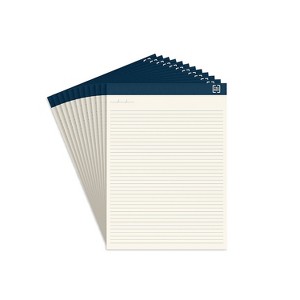 TRU RED Notepads 8.5" x 11.75" Wide Ruled Ivory 50 Sheets/Pad TR58194 - 1 of 4