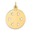 Black Bow Jewelry 14k Yellow Gold Paramedic Medical Disk Charm, 19mm - 3 of 4