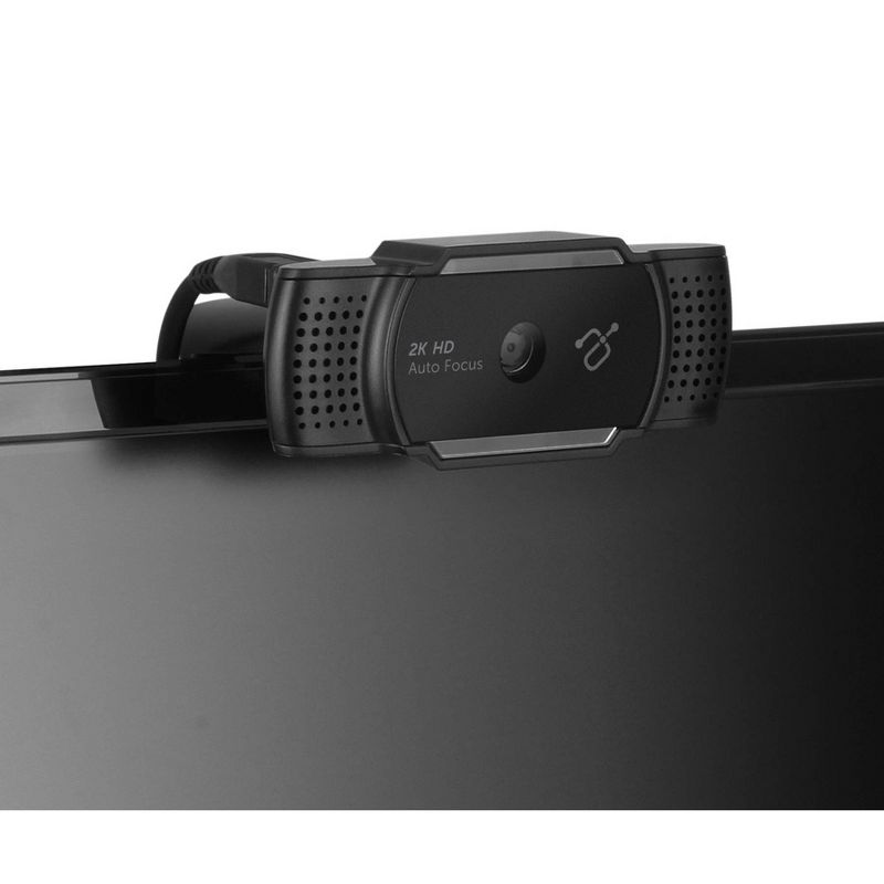 Aluratek 2K Ultra HD Webcam with Autofocus and Dual Microphones, 2 of 9