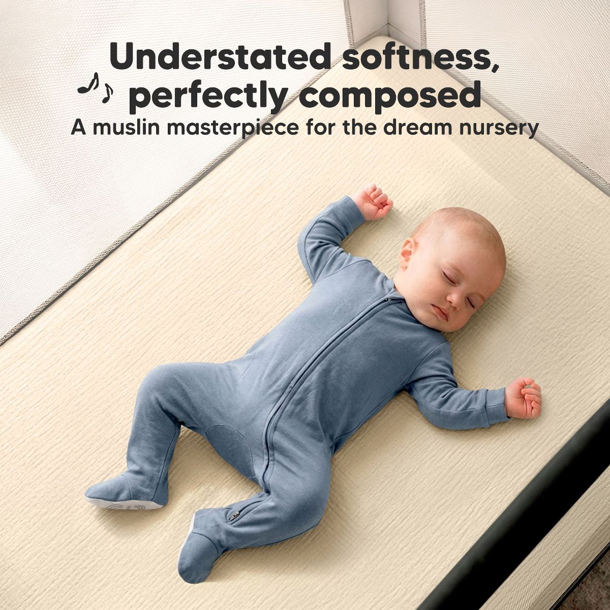 KeaBabies Lyra Muslin Mini Crib Sheets for Boys, Girls, 2-Pack Soft Organic Cotton Pack and Play Sheets Fitted, 38x26 - thumbnail 2