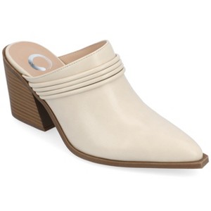Journee Collection Womens Jinny Slip On Block Heel Mule Pump - 1 of 4