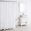 City Scene Triple Diamond Shower Curtain White : Microfiber, Machine Washable, Non-Slip Backing - image 2 of 4