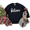 Simply Sage Market Women's Graphic Sweatshirt Believe Bold Cursive - 3 of 4