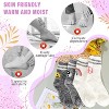 FURNIinspire 4 Pairs Socks Warm Cozy Gifts for Women Fluffy Fuzzy Sock Plush Sleeping Slipper Socks Soft Warm Fabric, Multicolored, 7.02"*8.58"*1.56" - 4 of 4