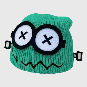 Anna-Kaci Women's Knitted Beanie with Cartoon Monster Eye Design - Cute & Warm Winter Hat for Cold Weather - 1 of 3