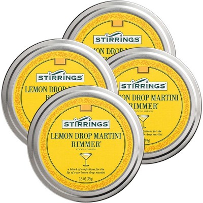 Stirrings Lemon Drop Cocktail Rimmer - Easy to Rim a Glass - Specialty Sugar and Salt Drink Rimmers