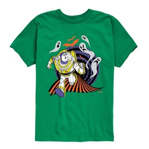 Boys' - Toy Story - Buzz Lightyear Halloween Ghosts Short Sleeve Graphic T-Shirt - 1 of 4