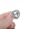 Unique Bargains Heart Rhinestones Candied Haws Shape Shoelace Charms 1 Pair - 3 of 4