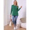 INSPIRE CHIC Women's Crew Neck Long Sleeve Ribbed Knit Casual Sweater Top - 4 of 4