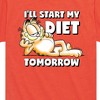 Boys' - Garfield - Start My Diet Tomorrow Short Sleeve Graphic T-Shirt - 2 of 4