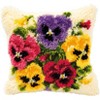 Vervaco Cushion Latch Hook Kit 16"X16"-Violets - 3 of 4