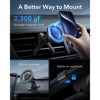 Itopfox Magnetic Car Phone Mount for iPhone 17/16/15/14/13/12 & Samsung, Universal Air Vent Holder with 2 Metal Rings, No Charging - 2 of 4