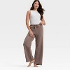 Women's Fleece Wide Leg Sweatpants - Auden™ - 3 of 4