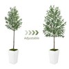 SKRAN Outdoor Artificial Olive Tree,Faux Olive Plant with Green Leaves,Indoor & Outdoor Home Decor for Living Room,Bedroom,Office,Garden. - 4 of 4