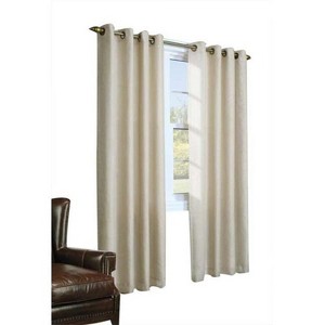 Commonwealth Thermalogic Eight Grommets Rhapsody Thermavoile Lined Curtains - 54"x95" - Mushroom - 1 of 3