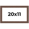PosterPalooza | 20x11 Wide Barnwood Picture Frame, UV Acrylic, 6 Finishes - Grey, Brown, White, and Black - 2 of 4