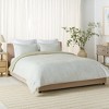 Stripe Reversible 3-Piece Comforter Set 144TC, 100% Cotton, Queen/Full - CMT2001 - Olive/White - Safavieh - 4 of 4