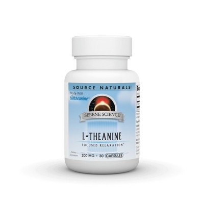 L-Theanine 200 mg by Source Naturals, Inc.  -  30 Capsule
